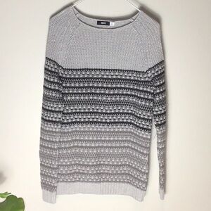 urban outfitters bdg > gray gradient scoop neck pullover sweater